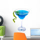 Frozen Blue Margarita Cocktail Wall Decal