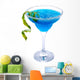 Frozen Blue Margarita Cocktail Wall Decal