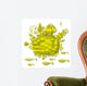 Yellow Planet Wall Decal