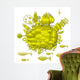 Yellow Planet Wall Decal