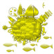 Yellow Planet Wall Decal