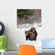A Pair Of Brown Bears Assume A Mating Pose Wall Mural