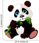 Panda Eating Bamboo Wall Decal