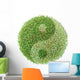 ying-yang green globe Wall Decal