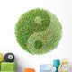 ying-yang green globe Wall Decal
