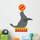 Nose Balancing Circus Seal Wall Decal