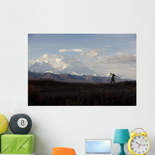 Silhouette Photographer Walking Wall Decal