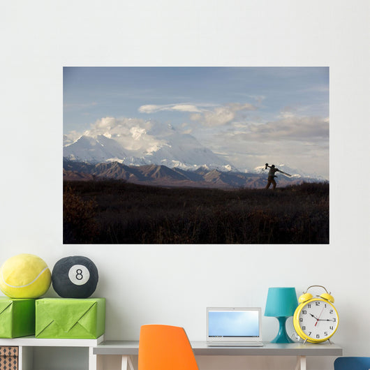 Silhouette Photographer Walking Wall Decal