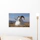 A Dall Sheep Ram Lies On A High Mountain Meadow Wall Mural