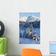 Scenic View Of Chugach Mountains And Snowcovered Landscape Wall Mural