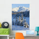 Scenic View Of Chugach Mountains And Snowcovered Landscape Wall Mural
