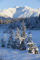 Scenic View Of Chugach Mountains And Snowcovered Landscape Wall Mural
