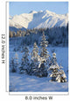 Scenic View Of Chugach Mountains And Snowcovered Landscape Wall Mural