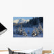 Scenic View Of Chugach Mountains And Snowcovered Landscape Wall Mural