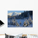 Scenic View Of Chugach Mountains And Snowcovered Landscape Wall Mural