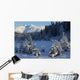 Scenic View Of Chugach Mountains And Snowcovered Landscape Wall Mural