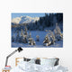 Scenic View Of Chugach Mountains And Snowcovered Landscape Wall Mural