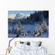 Scenic View Of Chugach Mountains And Snowcovered Landscape Wall Mural
