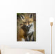 A Red Fox Kit Looks At Camera From Wall Mural