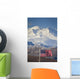 An American Flag Flys Wall Mural