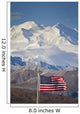 An American Flag Flys Wall Mural