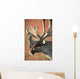 Profile View Of A Male Caribou With Large Antler Rack Wall Mural