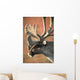 Profile View Of A Male Caribou With Large Antler Rack Wall Mural