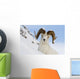 Close Up Of A Full-Curl Ram Dall Sheep Standing On A Steep Slope Wall Mural