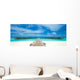 Beach with Water Bungalows Wall Decal