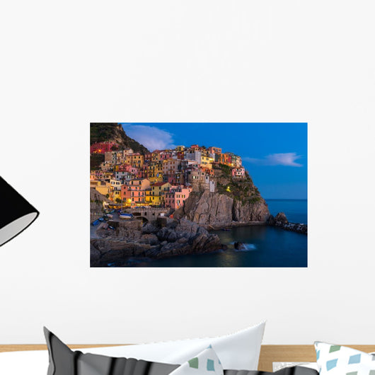 Blue Hour Manarola One Wall Decal