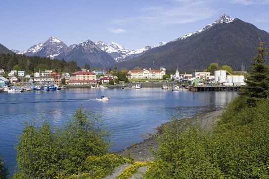 View Of Sitka With Sitka Channel Wall Mural