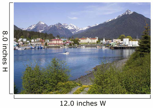 View Of Sitka With Sitka Channel Wall Mural