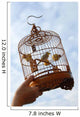 cage bound bird waiting for freedom release Wall Mural