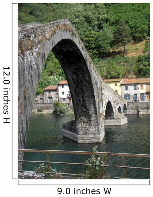 Ponte Della Maddalena Across the Serchio Tuscanyl Wall Mural