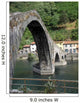 Ponte Della Maddalena Across the Serchio Tuscanyl Wall Mural