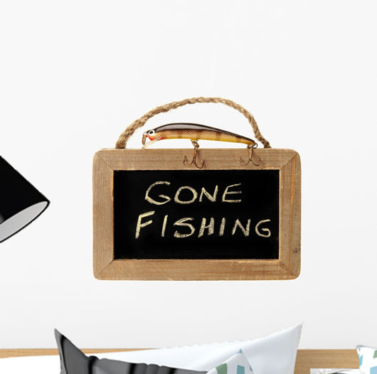 Fishing Lure Top Gone Wall Decal