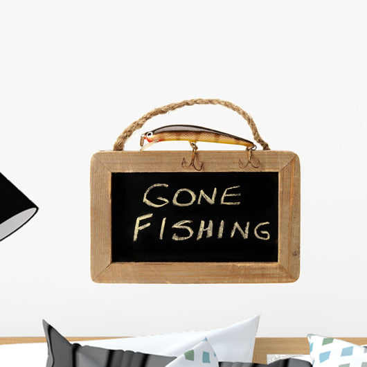 Fishing Lure Top Gone Wall Decal
