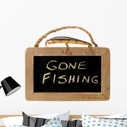 Fishing Lure Top Gone Wall Decal