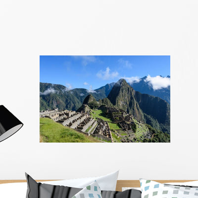Machu Picchu Ruins with Wall Decal shown on a wall