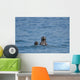 Sea Otters Swimming Wall Mural