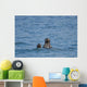 Sea Otters Swimming Wall Mural