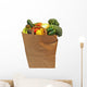 Bag of Fresh Fruits and Vegetables Wall Decal