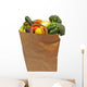 Bag of Fresh Fruits and Vegetables Wall Decal