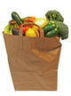 Bag of Fresh Fruits and Vegetables Wall Decal
