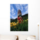 Totem Pole with Tulips Wall Decal