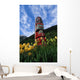 Totem Pole with Tulips Wall Decal