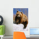 Brown Bear Sitting atop Wall Decal