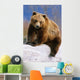 Brown Bear Sitting atop Wall Decal