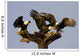 Group Of Perched Bald Eagles Fighting Over Fish Wall Mural