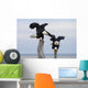 Two Bald Eagles Perched On Driftwood Near Homer Wall Mural